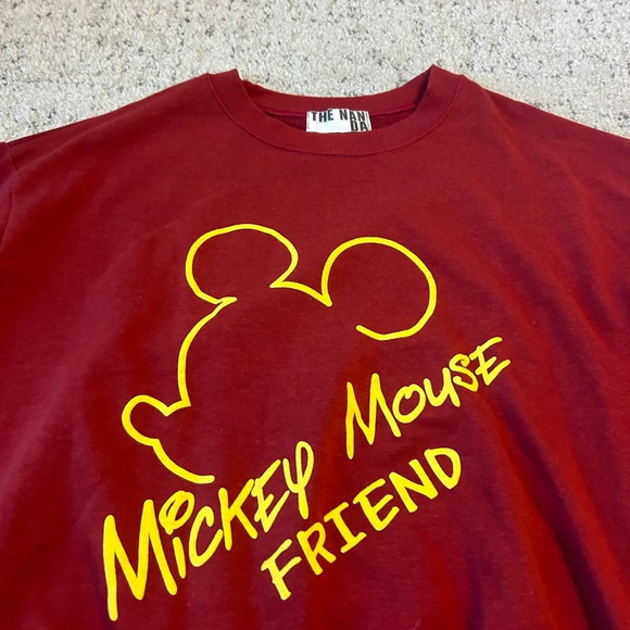 The Nan Da Mickey Mouse sweatshirt oversized M with shorter sleeves good conditi - Picture 10 of 11